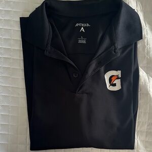 Antigua Black Polo with Gatorade Logo